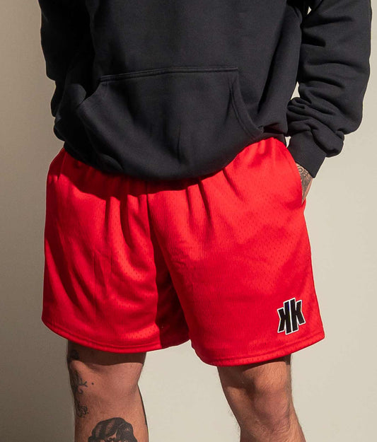 Mesh Shorts "KK Basic" Rot