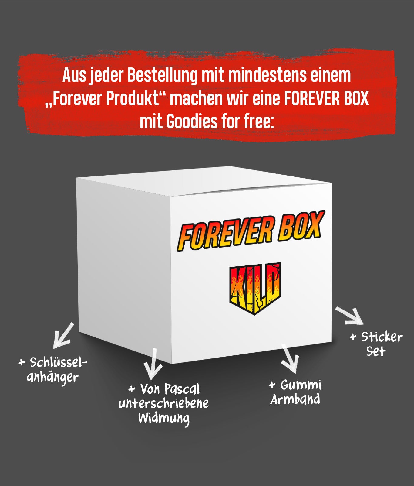 Socken "FOREVER" Weiß (zwei Paar)