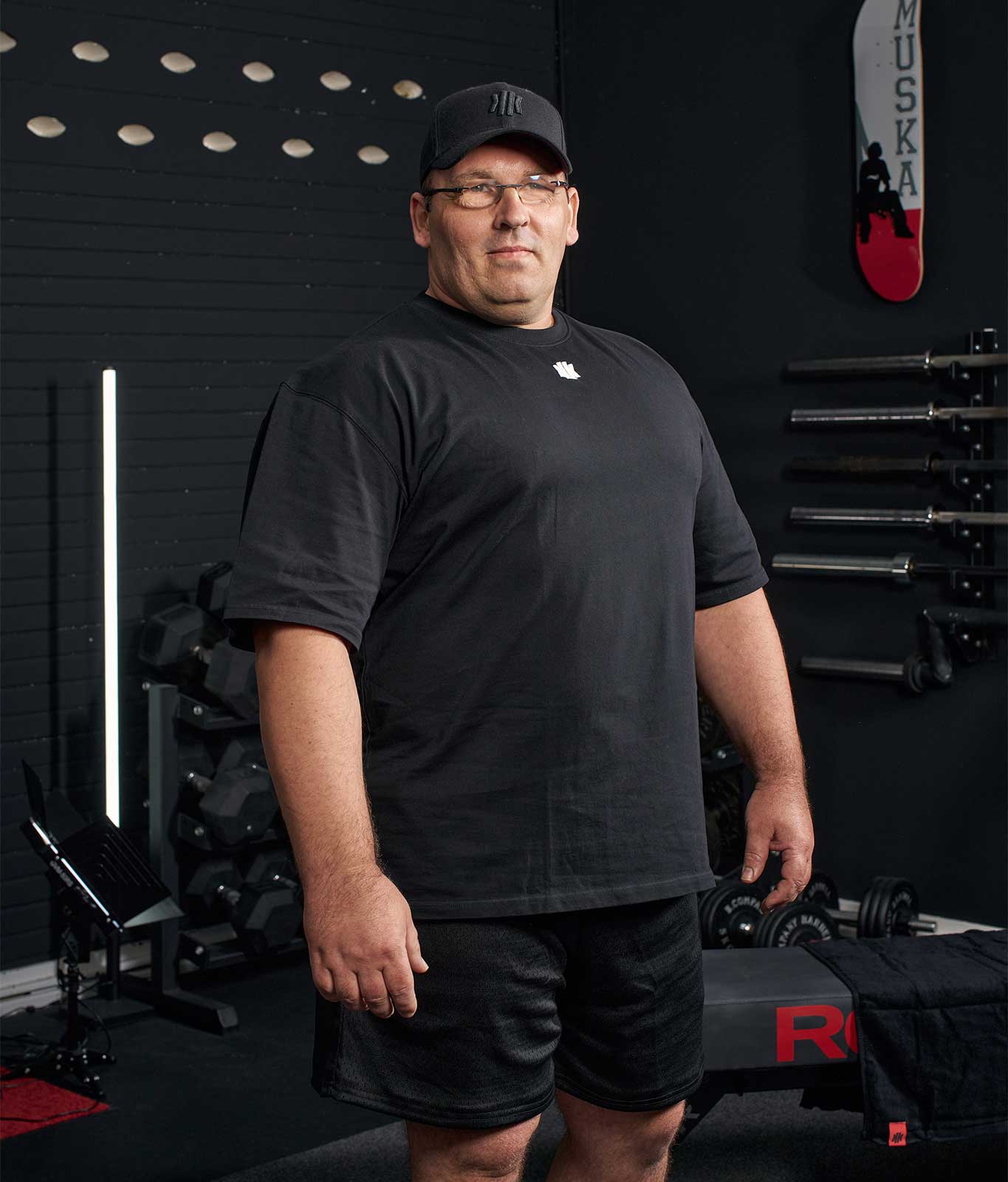 Oversize T-Shirt "KK Basic" Schwarz