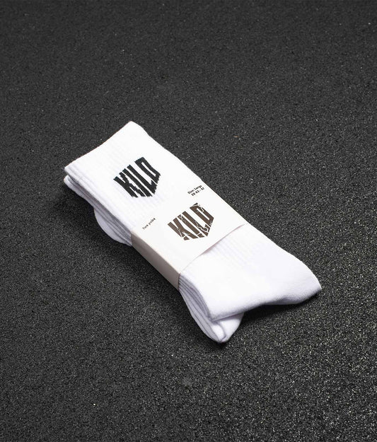 Socken "Kilo Cube" Weiß (zwei Paar)