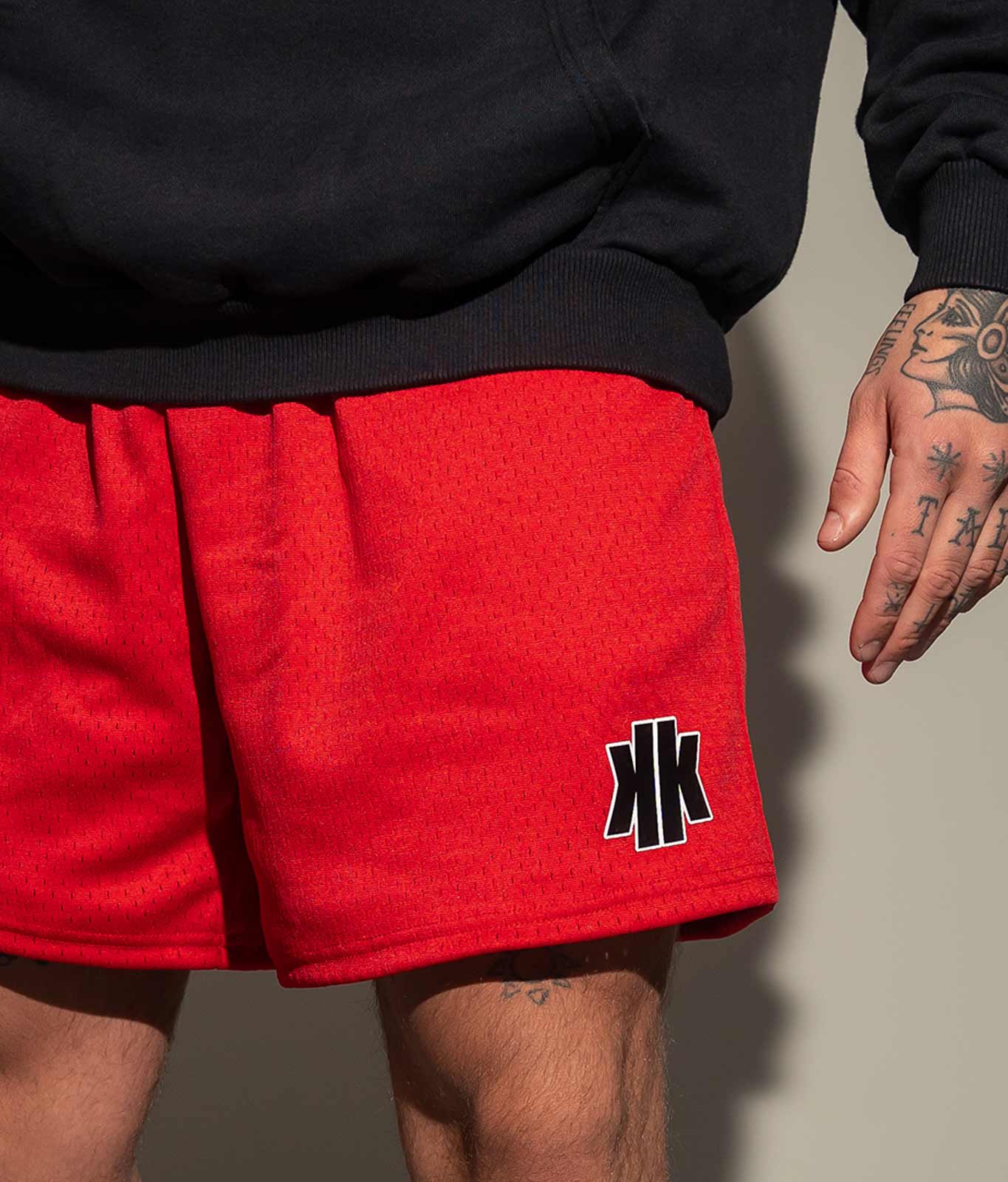 Mesh Shorts "KK Basic" Rot