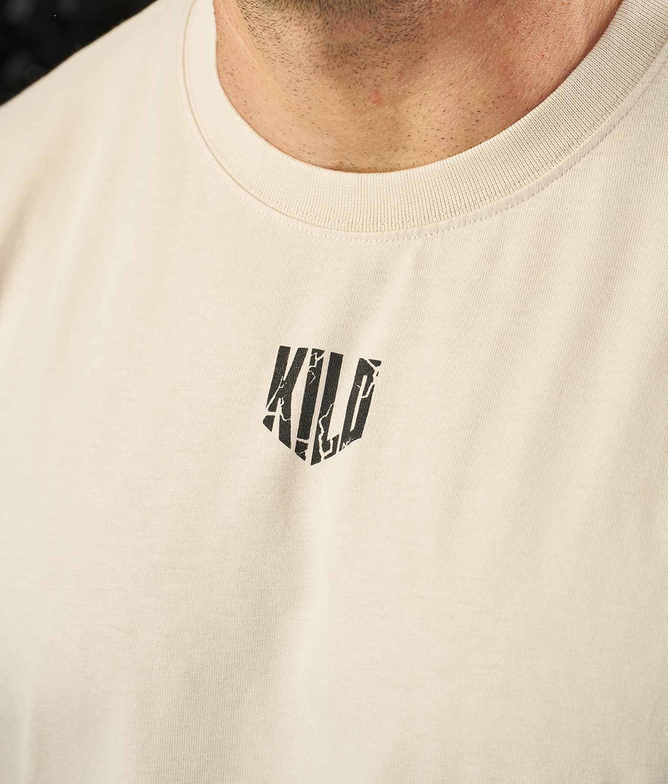 Oversize T-Shirt "Kilo Cube" Beige