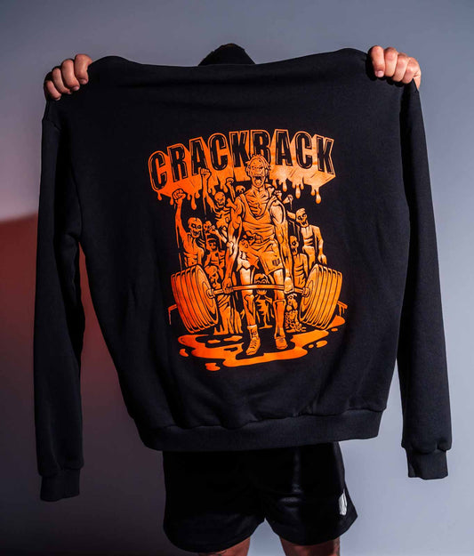 Hoodie "Crackback Gang" Schwarz